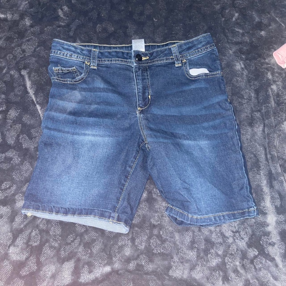 Blue jean shorts